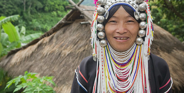Akha lady, Laos