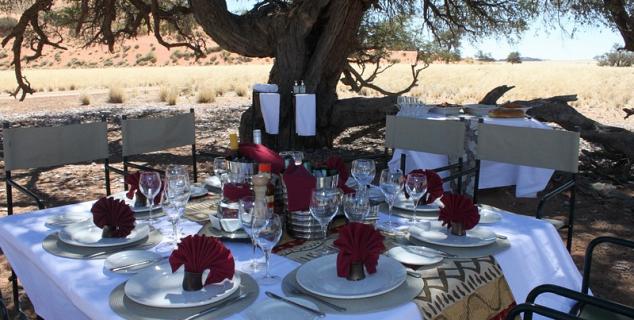 Dinner in the dunes