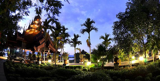 Dusk at Inle Resort