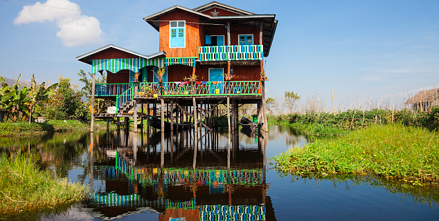 House by Inle Lake