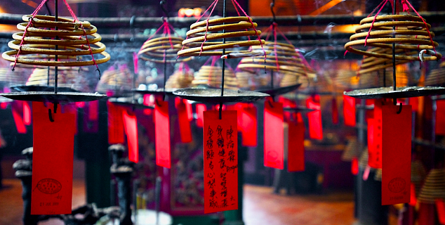 Incense in Temple, Hong Kong