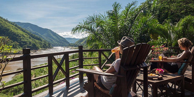 Lodge by the Mekong River