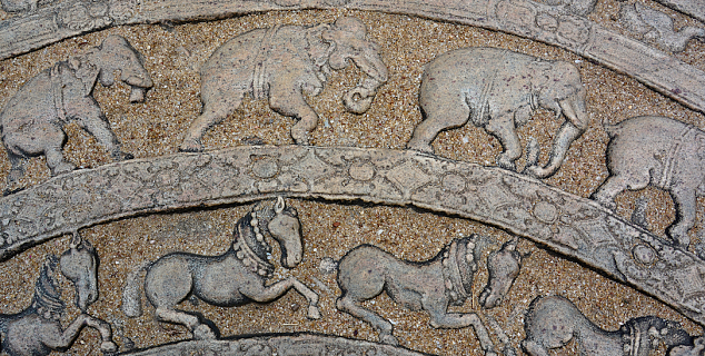 Moonstone at Polonnaruwa
