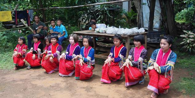 Palong Hilltribe children