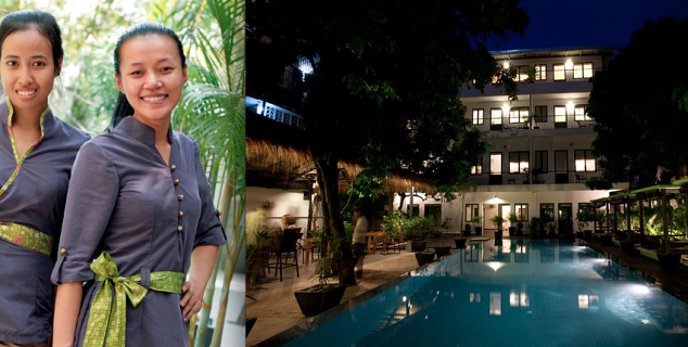 Restaurant by the pool