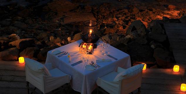 Romantic dining, Lombok