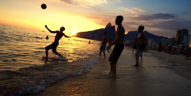 Sunset on Ipanema Beach, Brazil