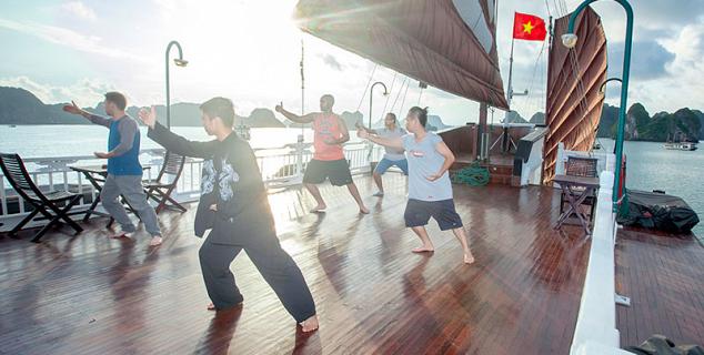 Tai Chi on deck