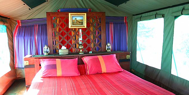Tent interior