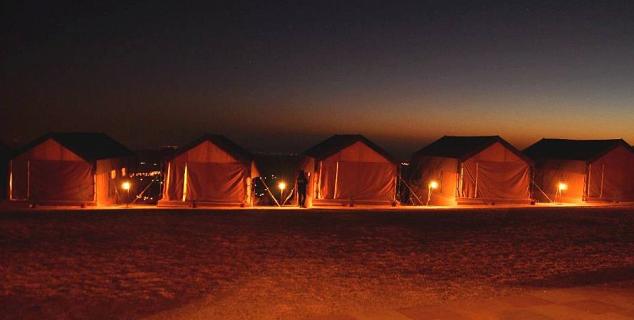 Tents at Night