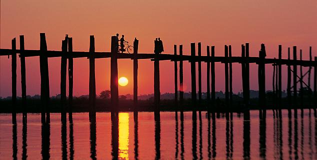 U-Bein Bridge near Mandalay