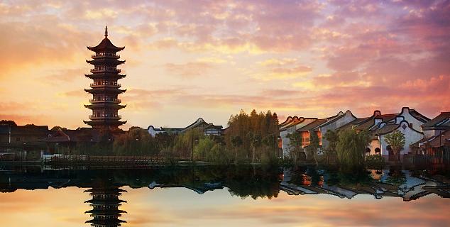 Wuzhen at sunset